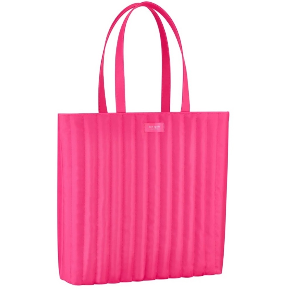 Kate Spade Pink Ribbed Tote Bag